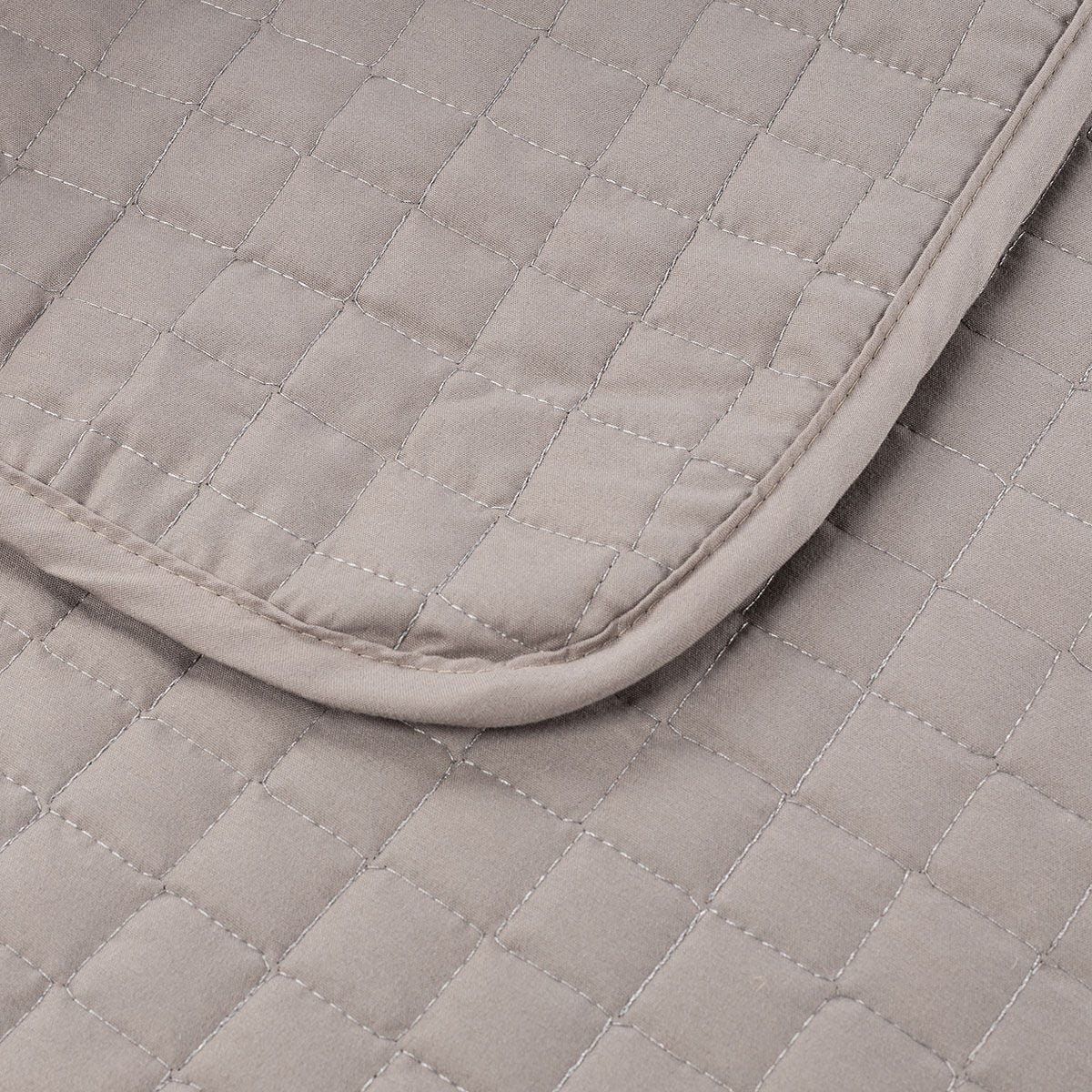 Double bedspread GRACE taupe, , large