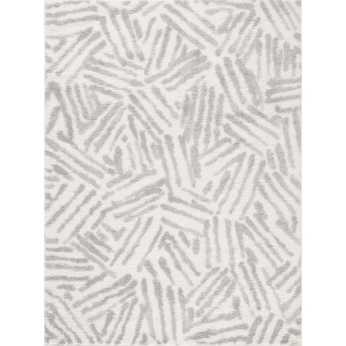 Tapete TOUL geométrico cinza 200x285cm, , large