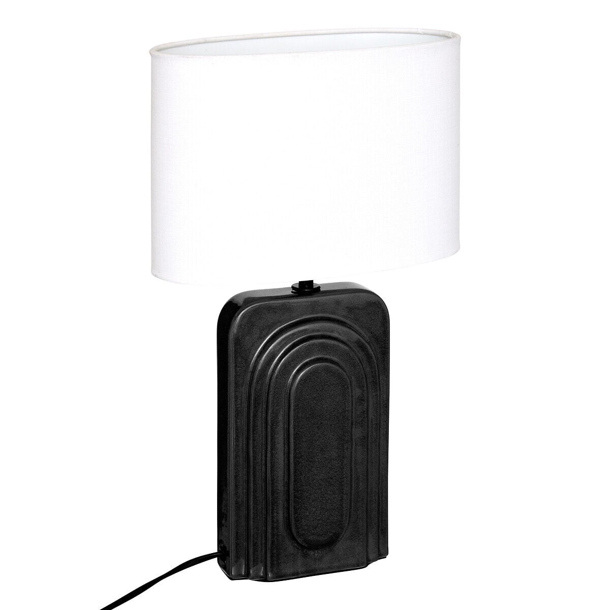 Lámpara de mesa negra MONIA 42cm, , large