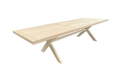 Mesa extensível XENIA em madeira eucalipto, , large