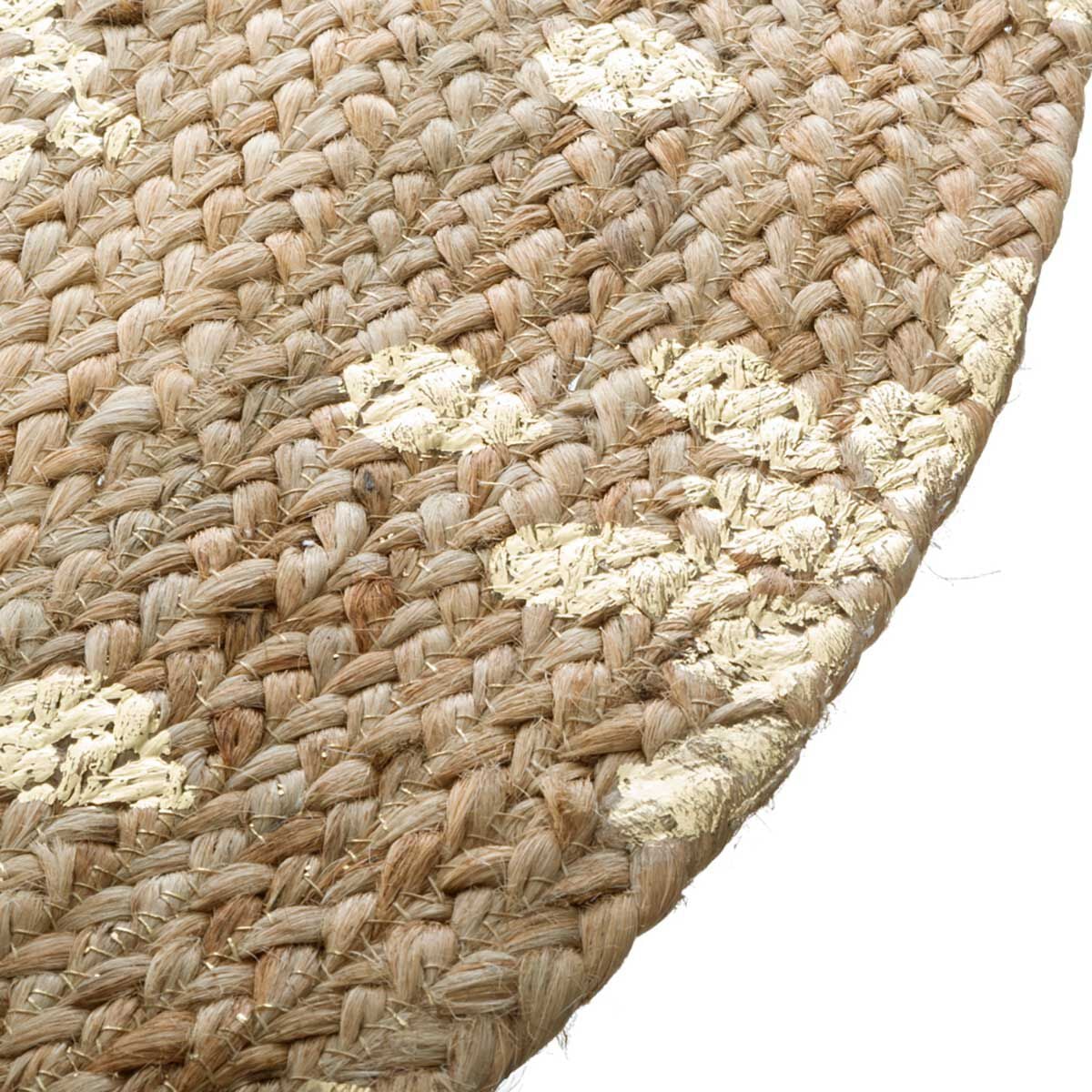 Tapete dourado em juta 115cm, , large