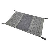 Tapete Tribal Cinza 60x150cm