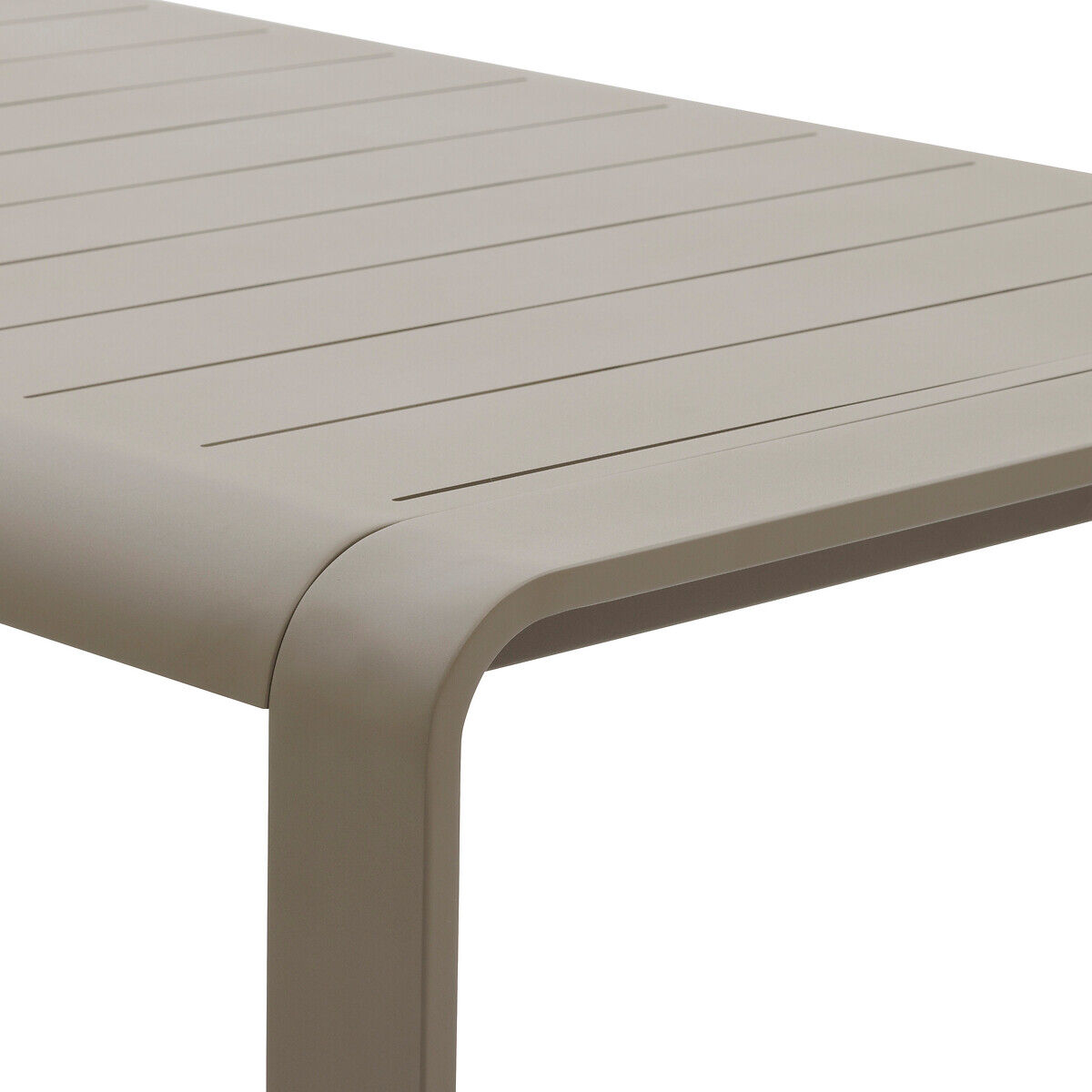Mesa fixa DOMILLY castanho em alumínio, , large