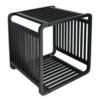 Cubo de bamb&uacute; negro 33x33cm