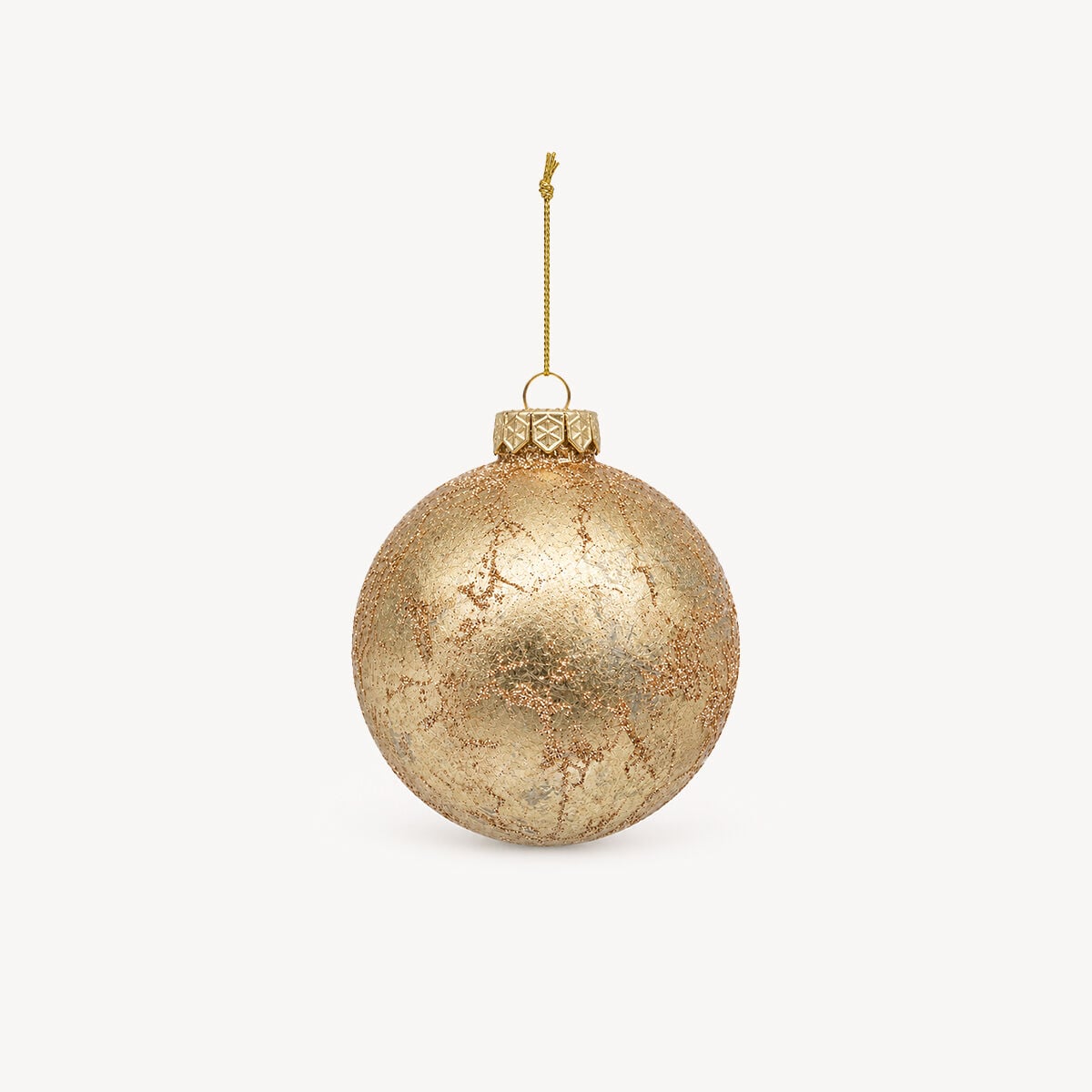 Bola decorativa dourada 10cm, , large