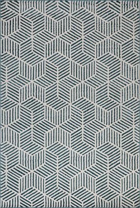 Tapete ZAHA geométrico azul 80x150cm, , large