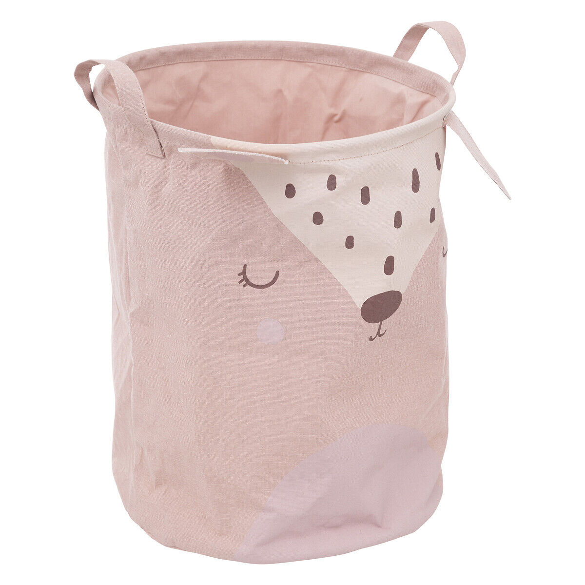 Cesto De Almacenaje Rosa Con Asas 32Cm, , large