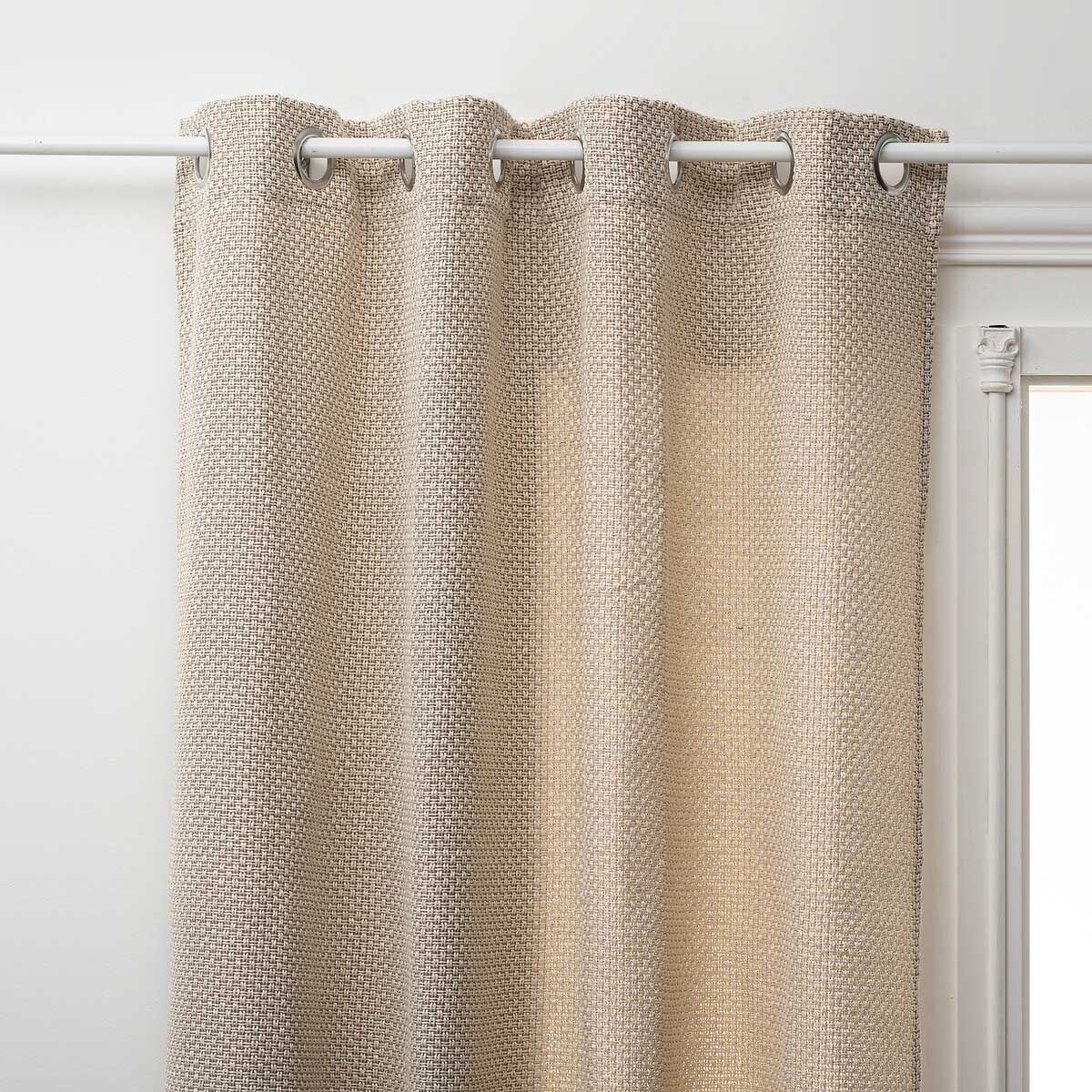 Cortina MAILLE WILD cinza claro 140x260cm, , large