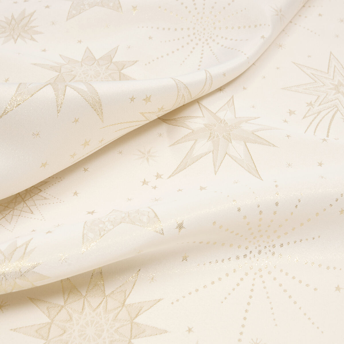 Toalha de mesa dourado com estrelas 140x240cm, , large