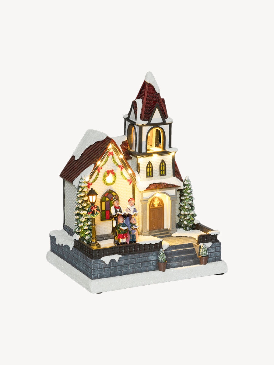 Aldea Iglesia Con Coro Y LED, , large