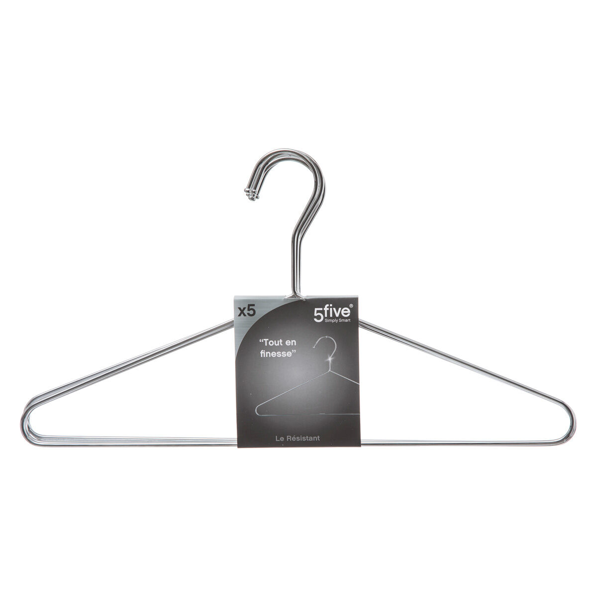 Conjunto de 5 cabides em metal 21 cm, , large