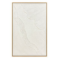 Cuadro decorativo KOHANA con relieve blanco