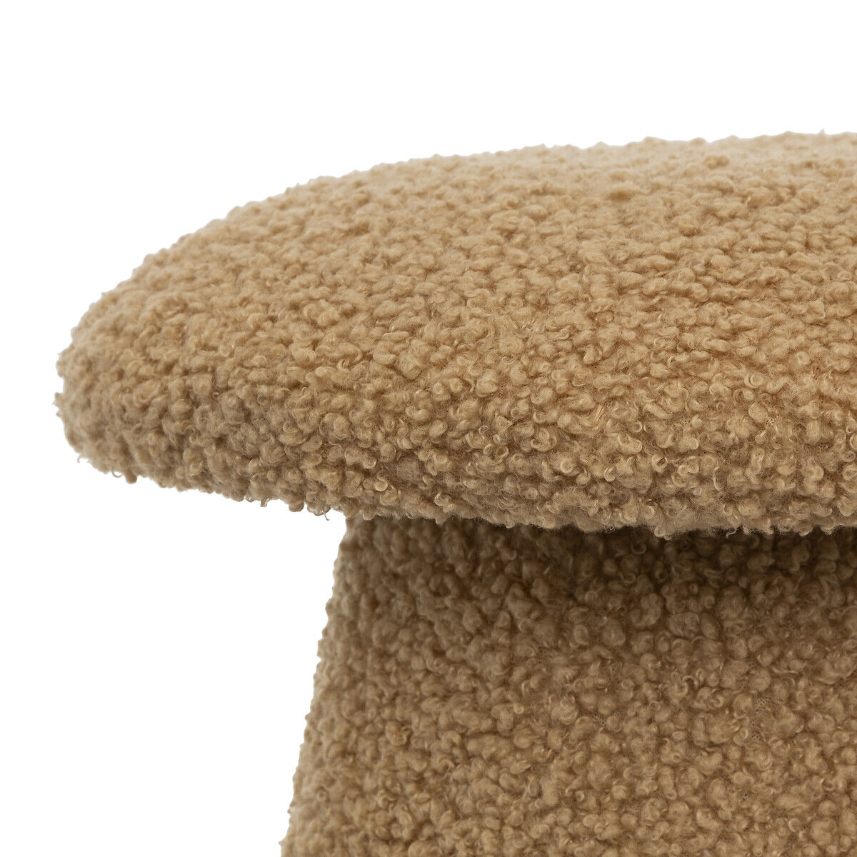 Pufe FERME em forma de cogumelo castanho, , large