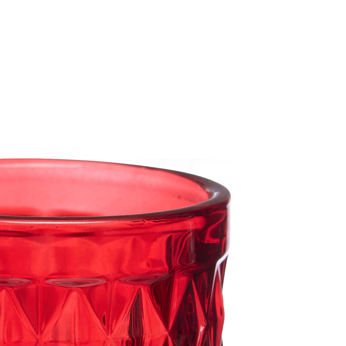 Copo de champanhe DIAMANTE vermelho 17,5cl, , large
