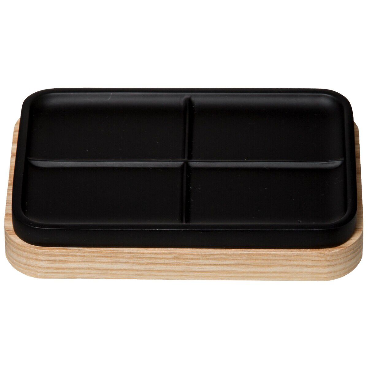 Oval soap dish black, , large