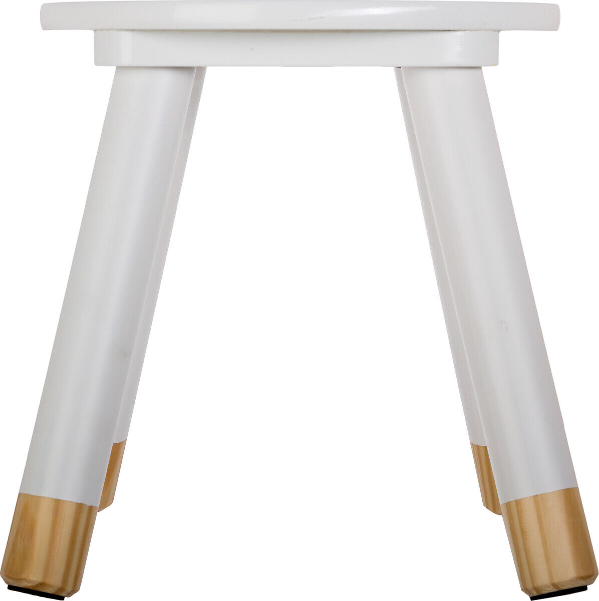 Tamborete DOUCEUR branco 26,5x24x24cm, , large
