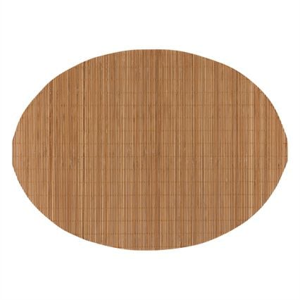 Individual de mesa oval 48x35cm em bambu, , large