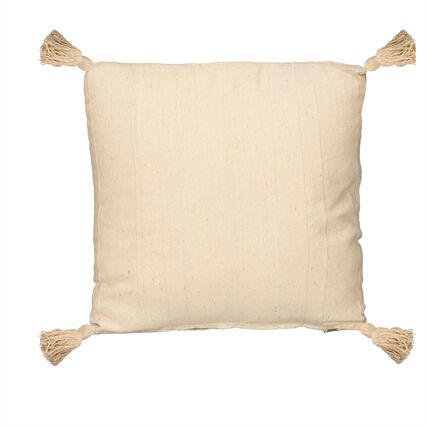 Almofada com riscas bege 45x45cm, , large