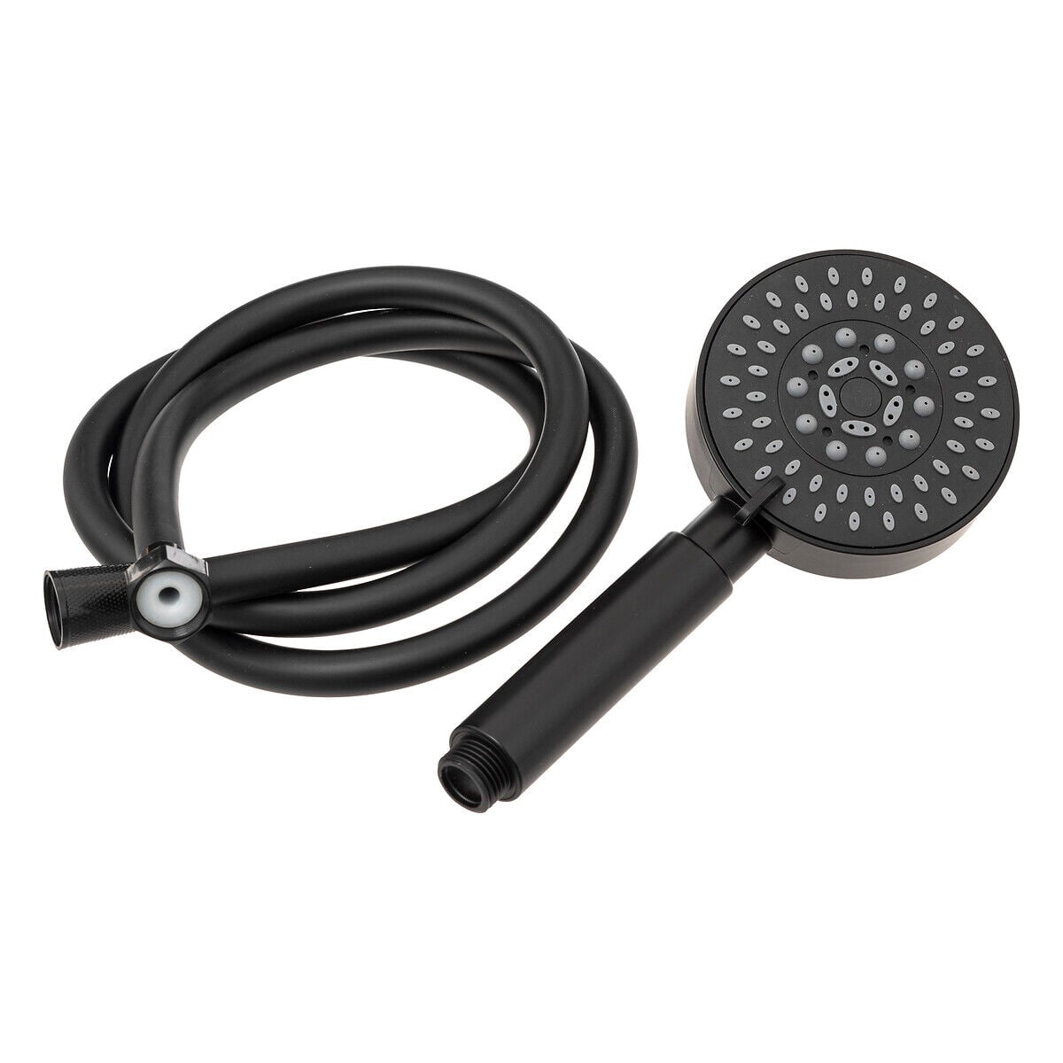 Chuveiro 5 funções com magueira flexível preto, , large