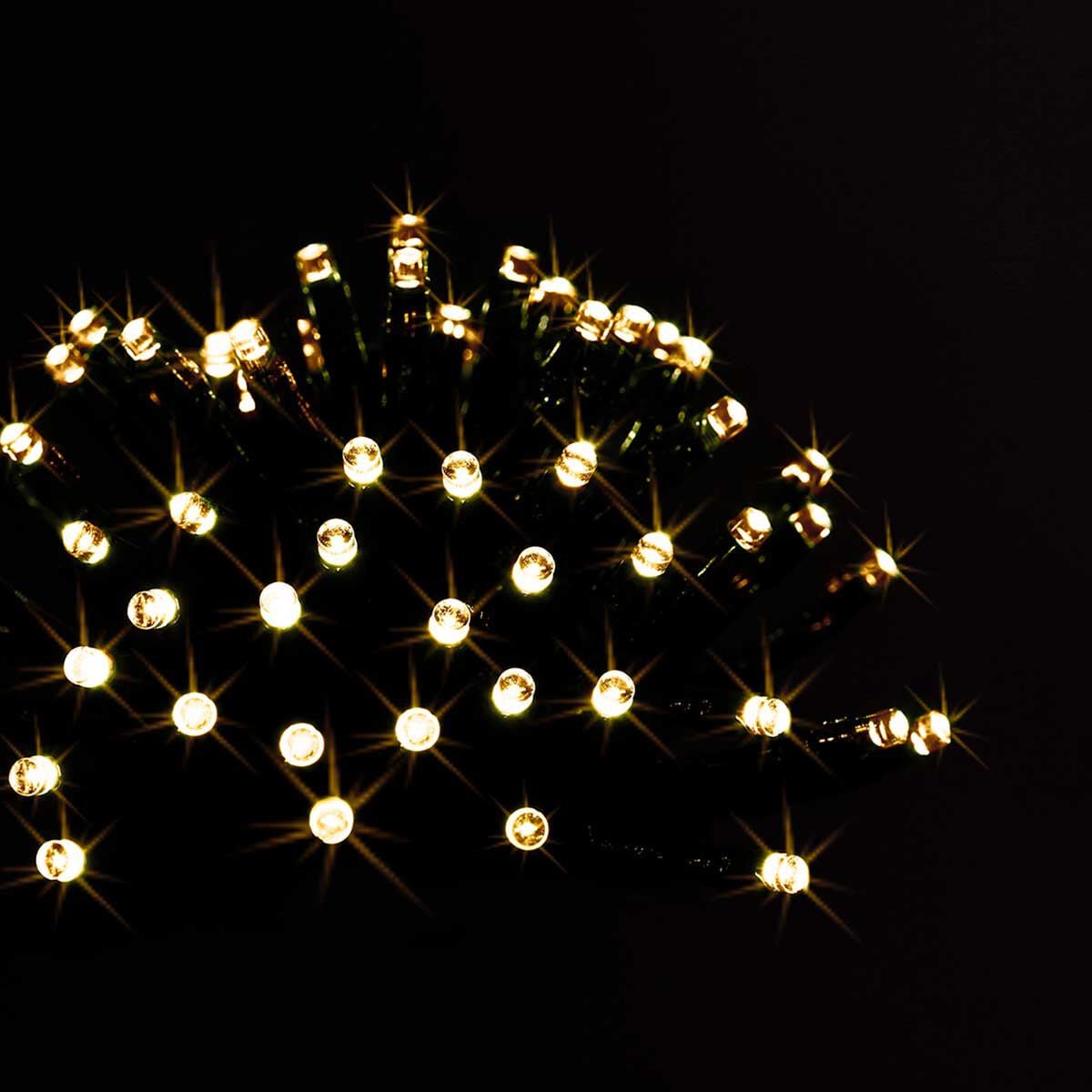 Série luminosa de natal branco quente 48 leds 3,5m, , large