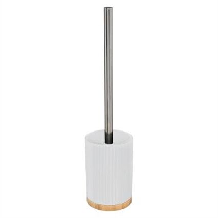Toilet brush NATUREO white with base, , large