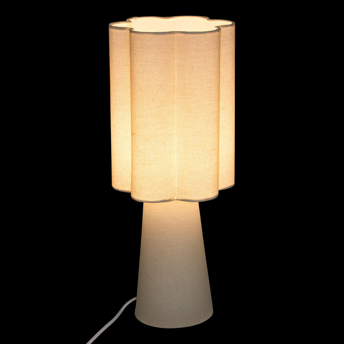 Candeeiro de mesa BLANCA bege 44cm, , large