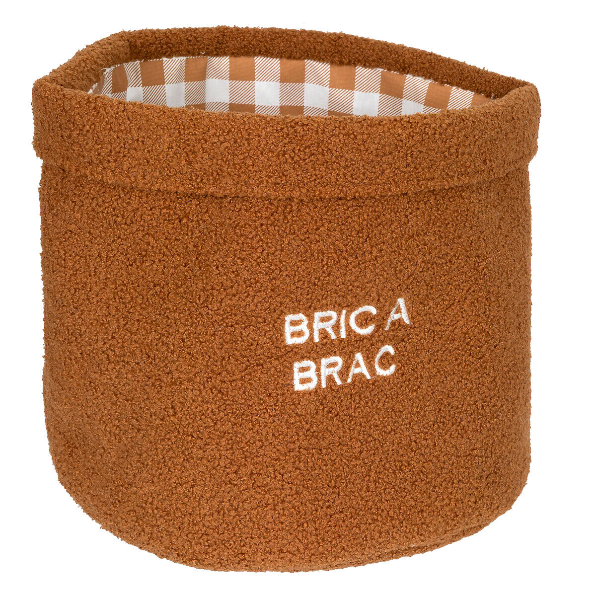 Cesto de arrumação FERME BOUCLETTE terracota, , large