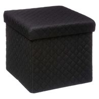 Puf MIXMODUL de terciopelo negro 31x31Cm 