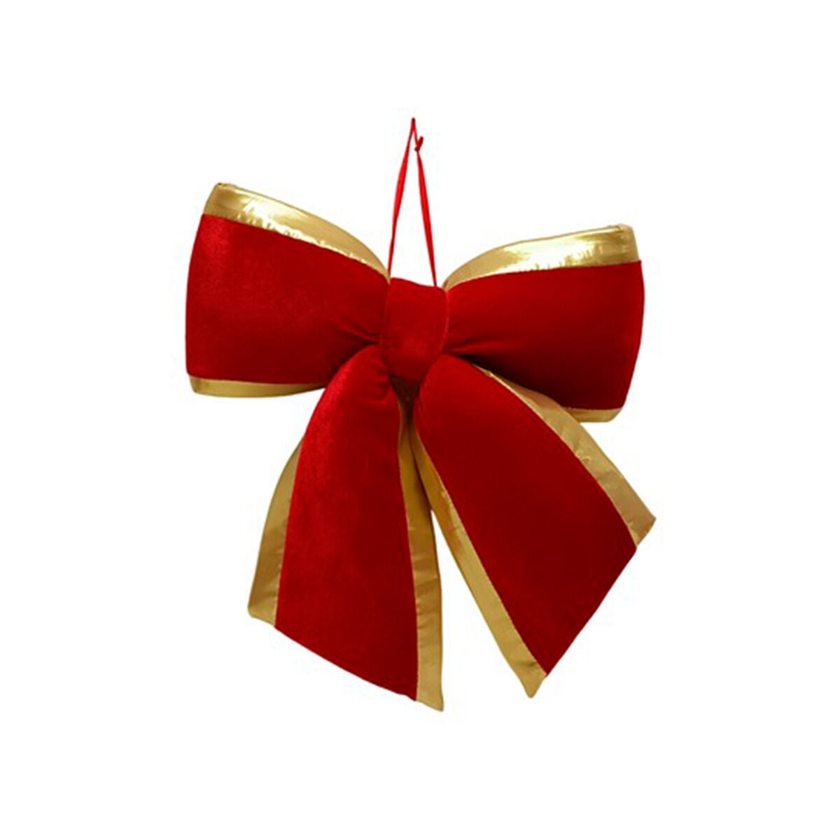 Laço Vermelho Em Veludo 47cm, , large