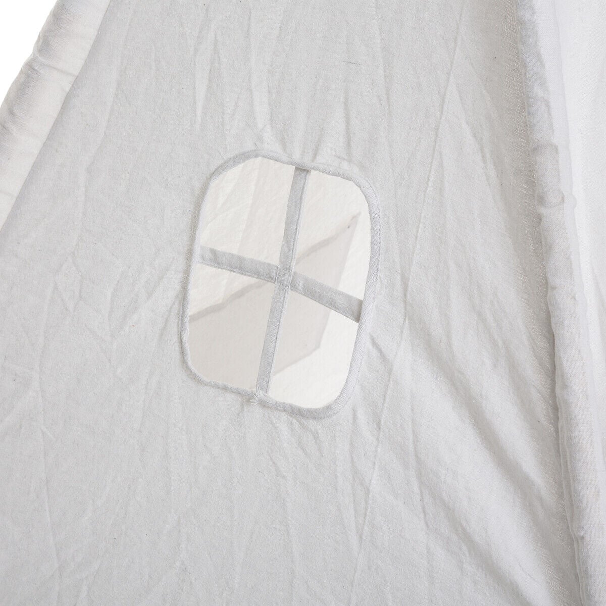Tenda TIPI branca com pompons, , large