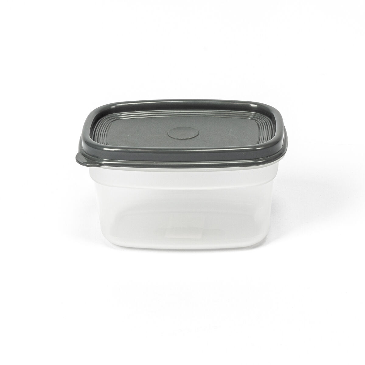 Caixa Retangular Com Tampa Cinza 0,5L, , large