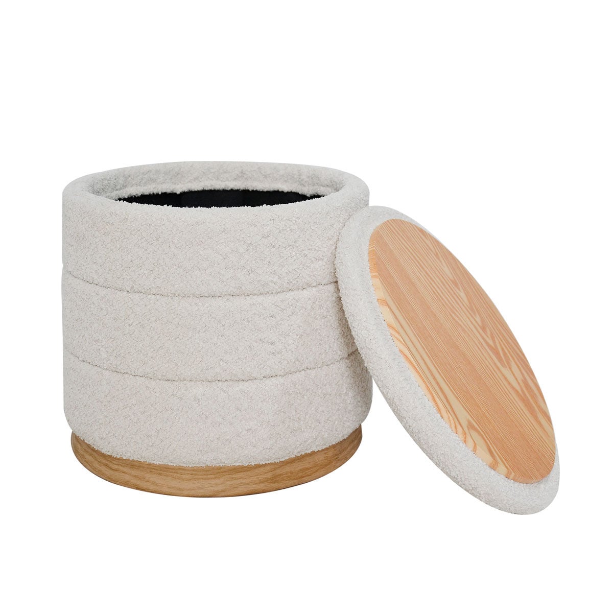 Pufe/mesa BATH bege 37x39cm, , large