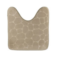 Tapete WC Taupe Com Contorno