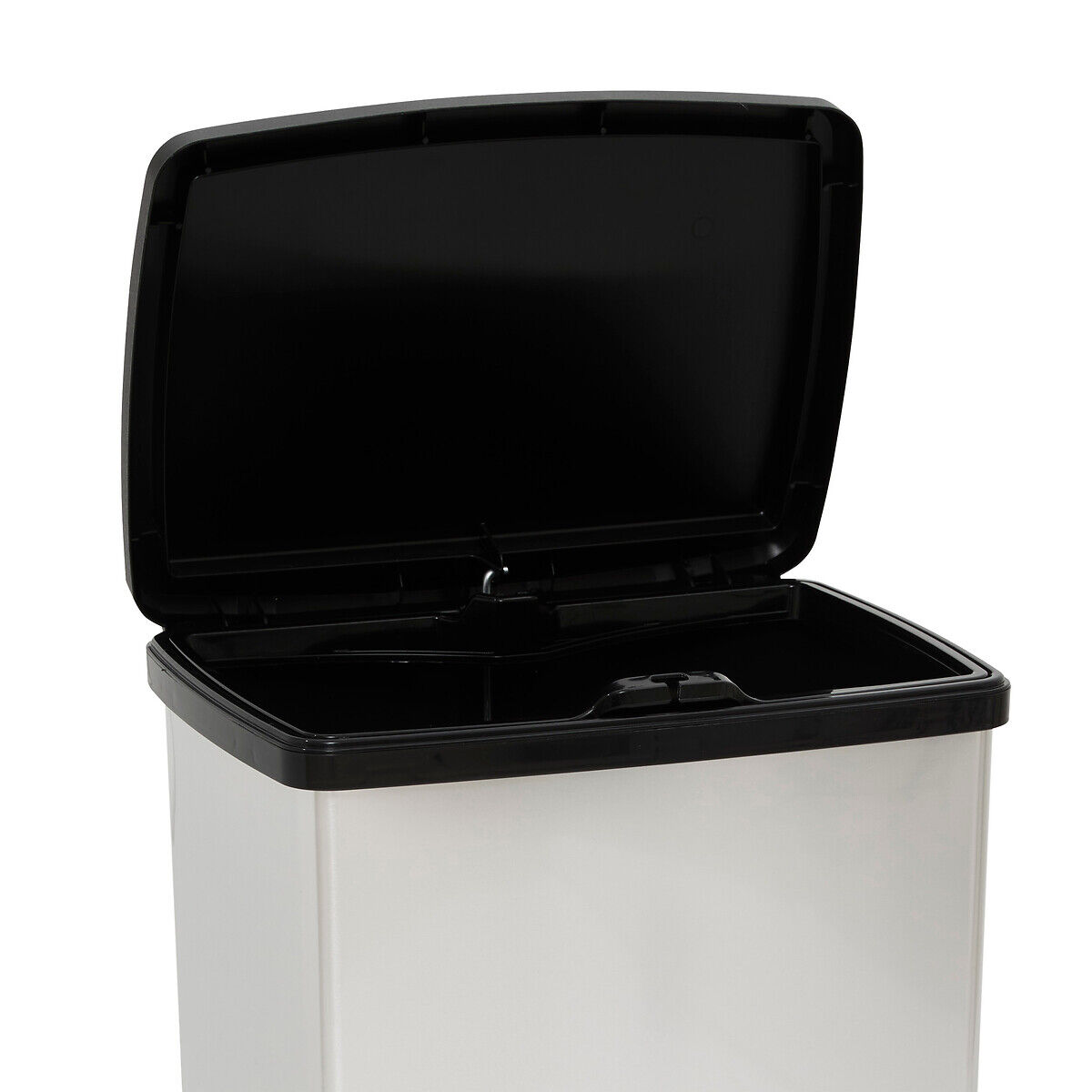 Balde Do Lixo Prateado SoftClose 50L, , large