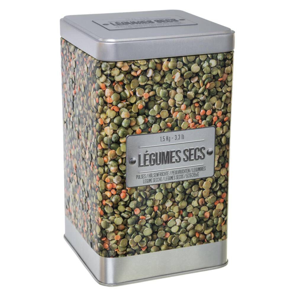 Lata em metal para vegetais secos, , large
