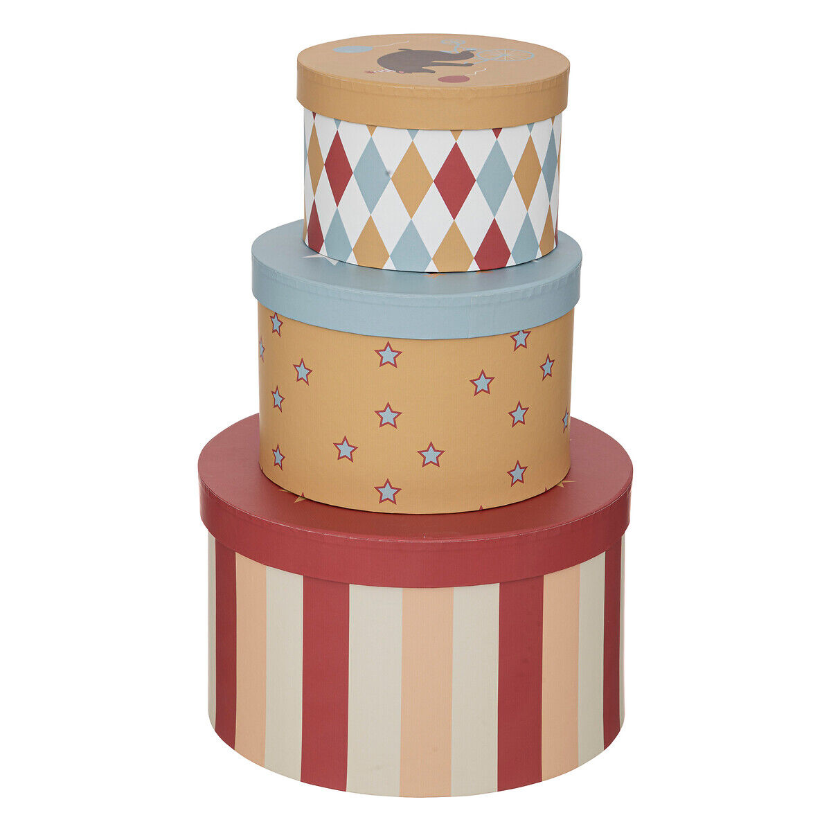 Conjunto de 3 caixas de arrumação CIRCUS, , large