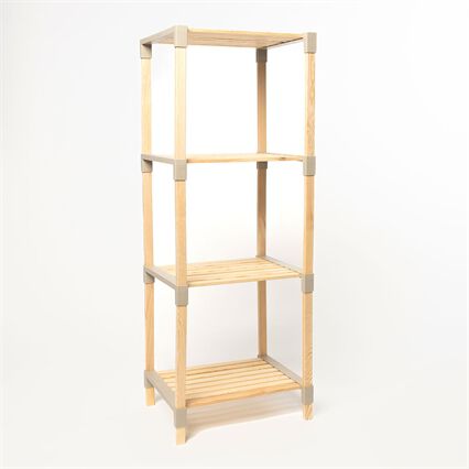 Estantería multifuncional beige de madera , , large