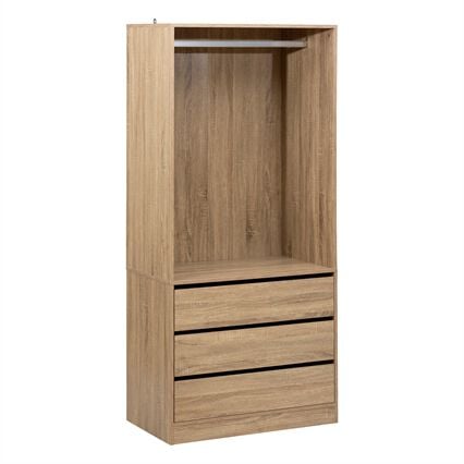 Roupeiro com 3 gavetas em mdf DOLO, , large