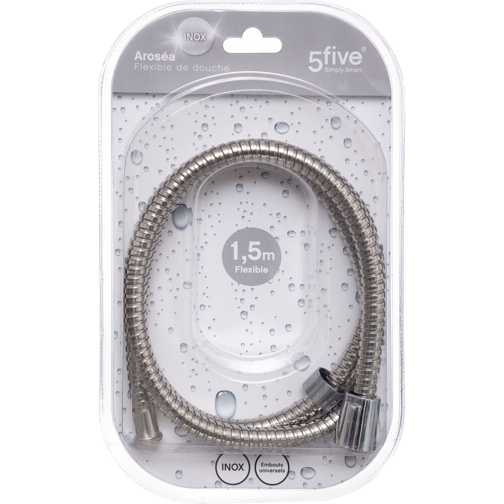 Mangueira chuveiro inox 1,5m, , large