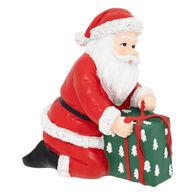 Figura de Papá Noel con regalo 15cm 