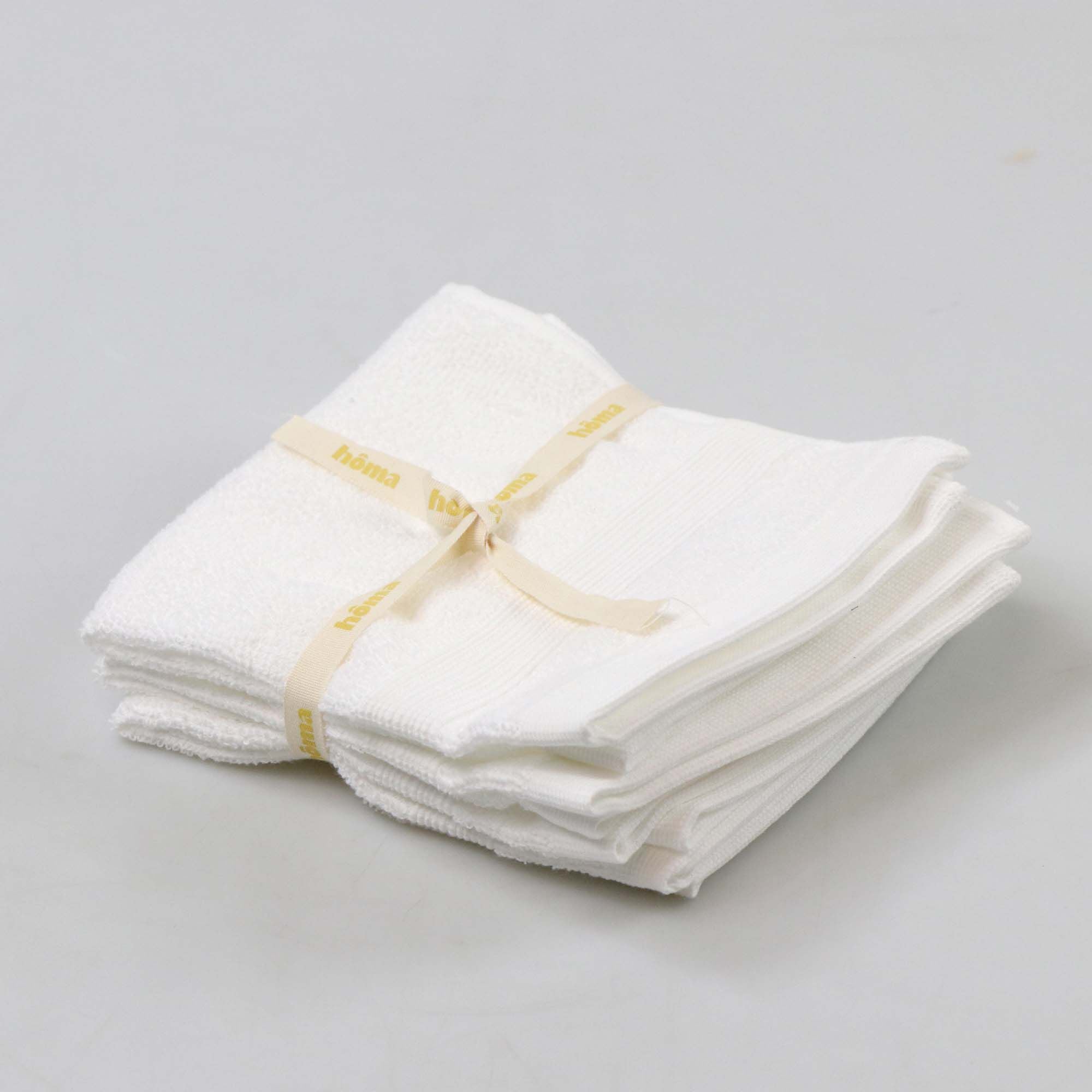Set of 4 hand towels FLOW grey, , large