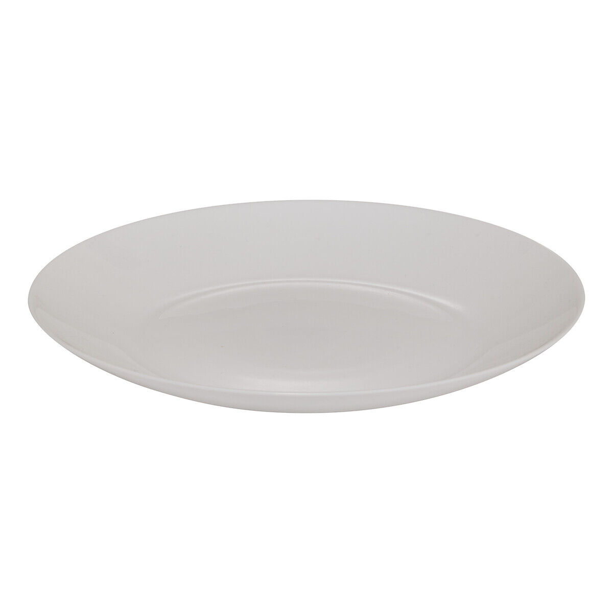 Prato raso LOUISE branco em vidro 25cm, , large