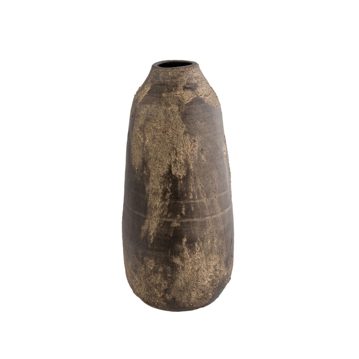 Jarra de cêramica rustic SAND dourada 40cm, , large