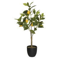 Planta Limoeiro Artificial Com Vaso 73cm
