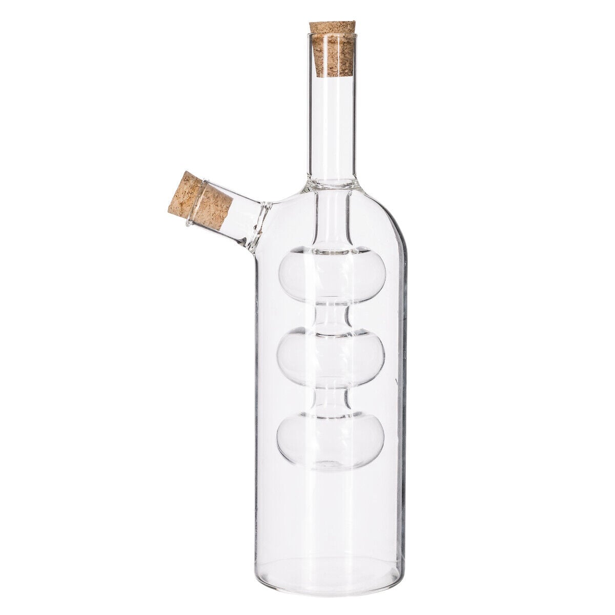 Galheteiro duplo de vidro desig, , large