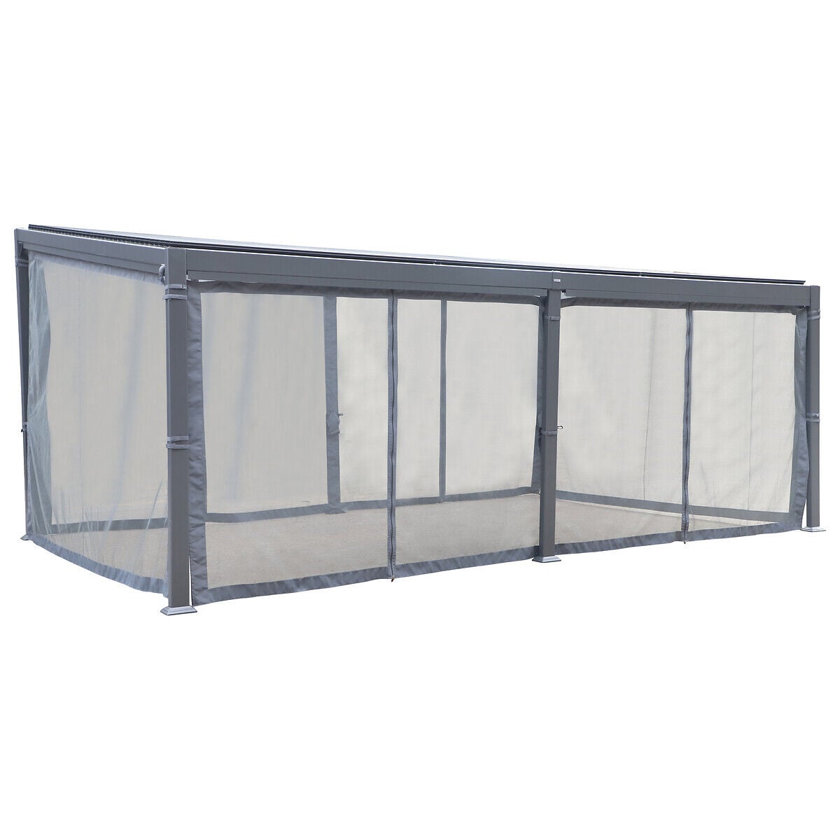 Conjunto de 6 cortinas para pérgola ÁVILA 3,5x6m, , large