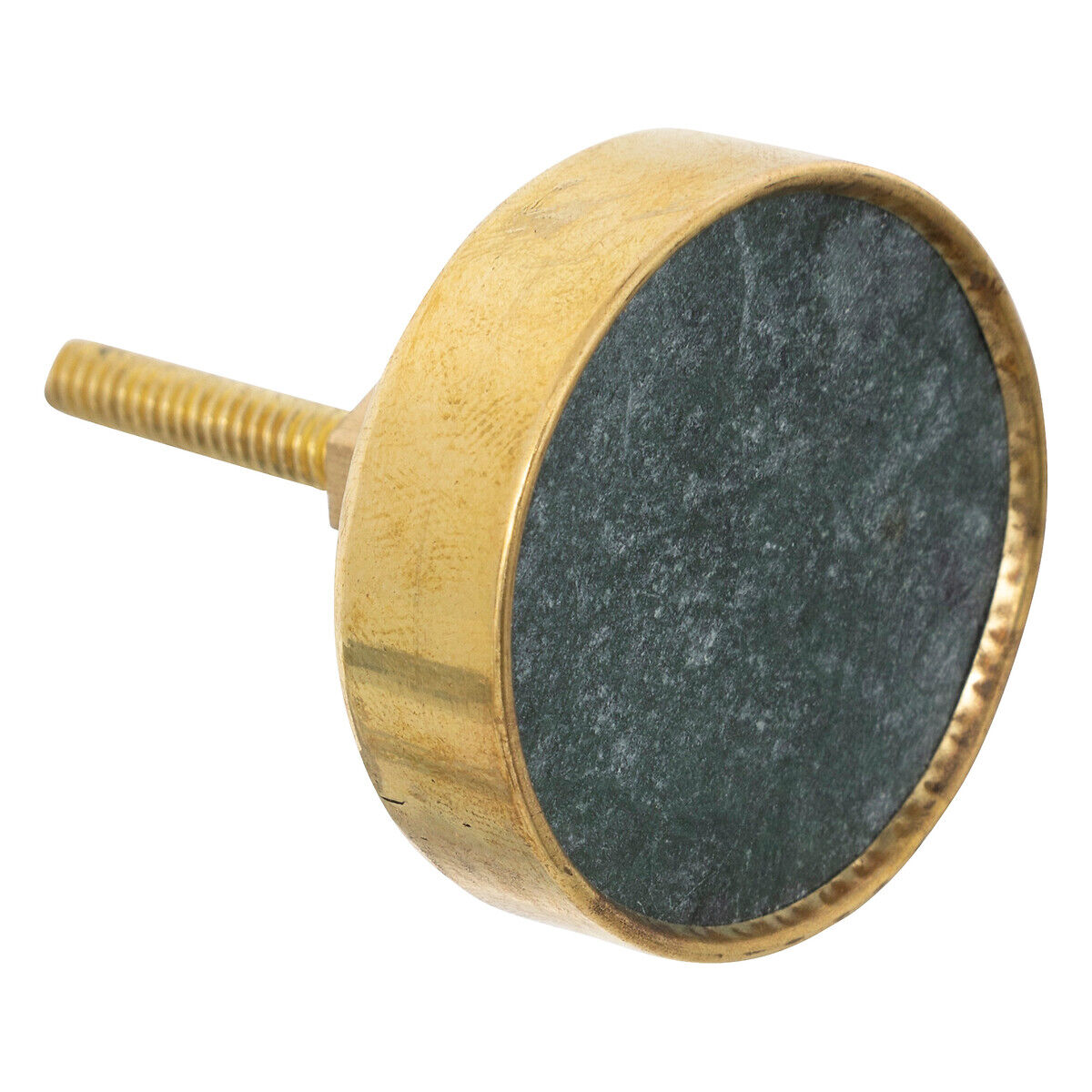 Conjunto de 2 puxadores LENA decorados em metal e pedra, , large