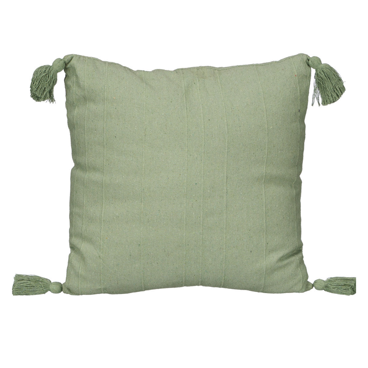 Almofada com riscas verde 45x45cm, , large