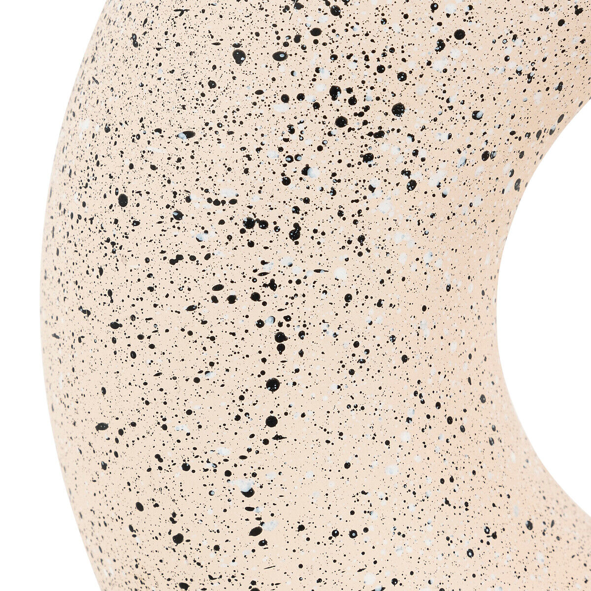 Jarra de cerâmica branca com pontos pretos 30cm, , large