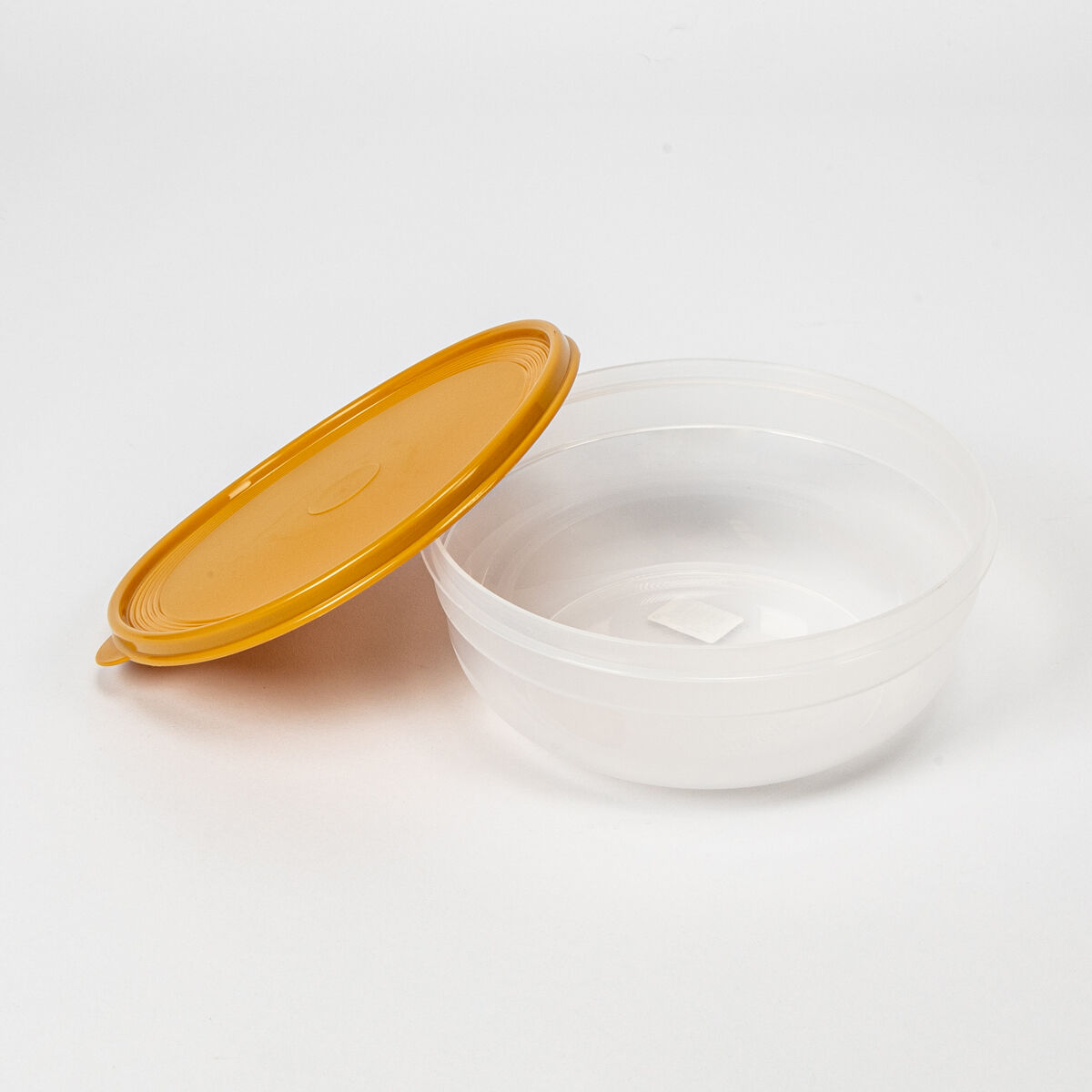 Round box yellow, , large